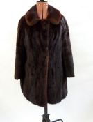 Double-breasted vintage mink coat circa 1970's