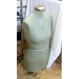 Large dressmaker's dummy on metal stand and another without stand (2)