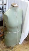 Large dressmaker's dummy on metal stand and another without stand (2)