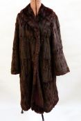 Full-length Canadian squirrel vintage fur coat