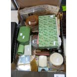 Quantity of vintage compacts including Coty, various 4711 eau de cologne bottles,