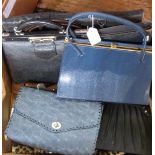 Quantity of leather and other vintage handbags,