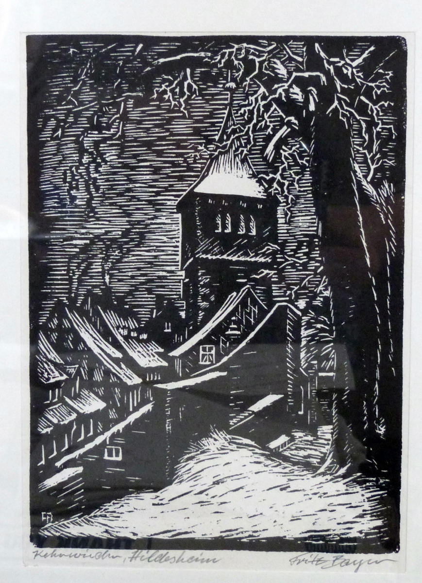 Kenneth Lindley (20th century) Woodcut "The Two of Us", titled, - Image 2 of 3