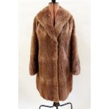 Various vintage fur items including a mink jacket, a mink stole, an ermine cape, another,