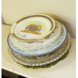 Paragon Edward VIII tea plate and sundry glass and ceramic commemorative plates (9)