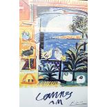 After Pablo Picasso Henri Deschamps Lithographic poster "Cannes AM",