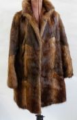 Vintage fur coat together with a fox scarf bearing its head (2)