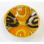 Poole Delphis pottery bowl by Carolyn Bartlett, pattern no.