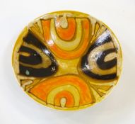 Poole Delphis pottery bowl by Carolyn Bartlett, pattern no.