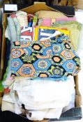 Quantity of silk, chiffon and rayon scarves, handkerchiefs, some vintage roll-on and other corsets,