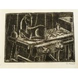 Harold Sayer (20th century) Etching "Lane through the Village", signed, titled,