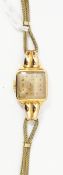 Lady's gold Ancre bracelet watch, the case marked 18K, 0.