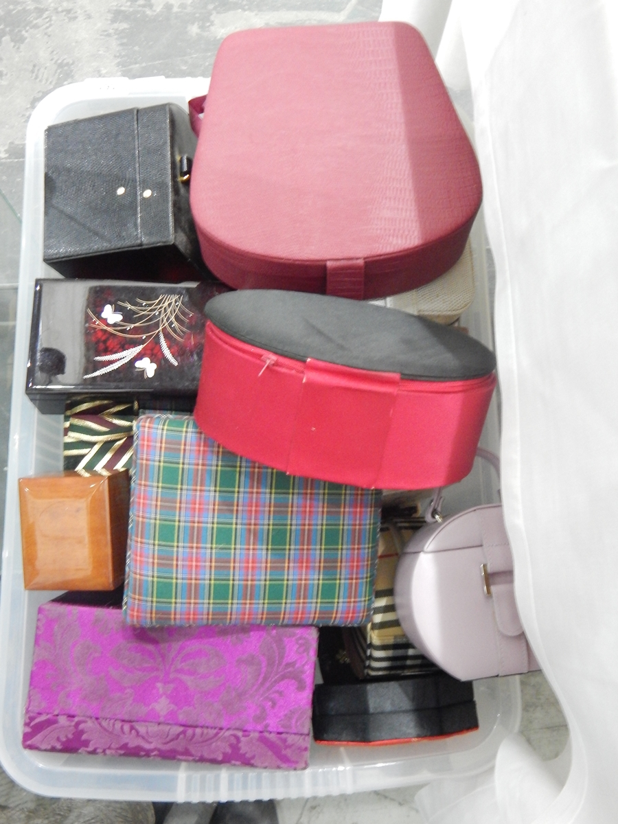 Large quantity of jewellery boxes and cases including leather, - Image 2 of 2