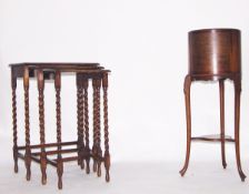 Early 20th century mahogany jardiniere,