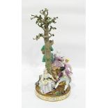 Early 19th century Meissen Pastoral Bliss porcelain group after a model by Acier & Schoenheit,