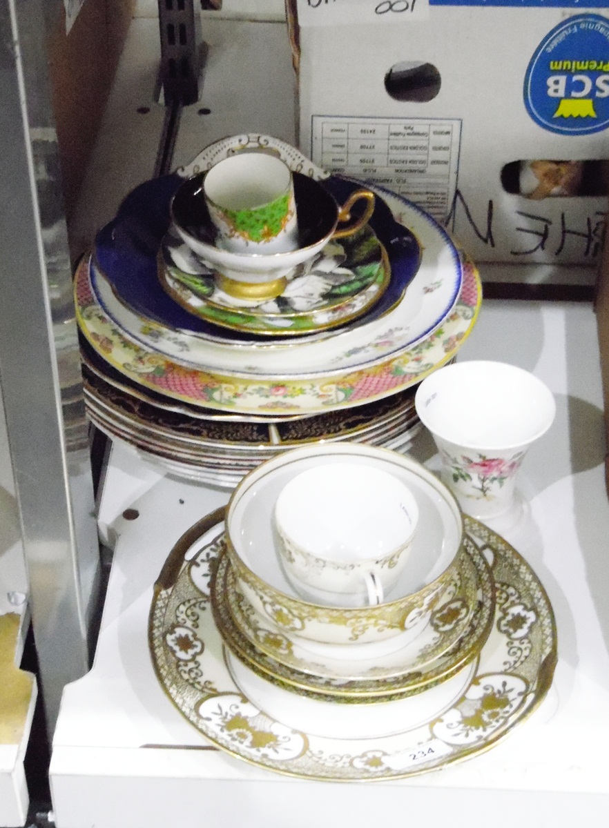 Noritake cake plate, side plates and sugar bowl, - Image 2 of 2