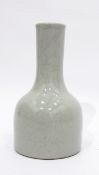 Chinese celadon vase of squat bottle form, character marks to base,