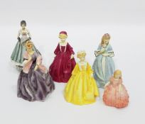 Collection of Royal Worcester porcelain figures to include F G Doughty figures 'First Dance',