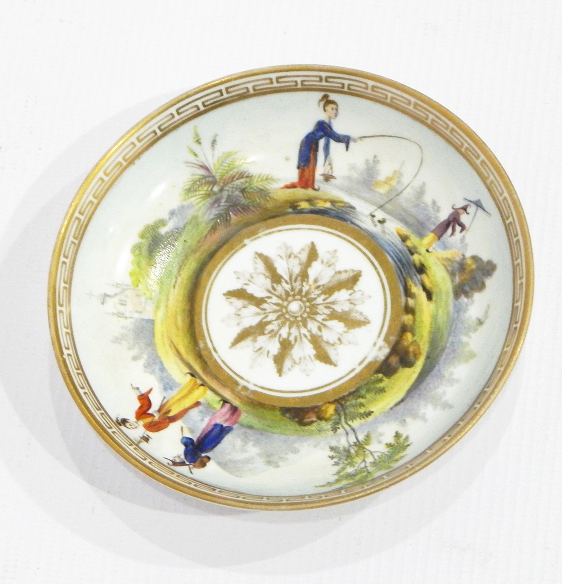 18th century Spode porcelain coffee can and saucer, - Image 2 of 4