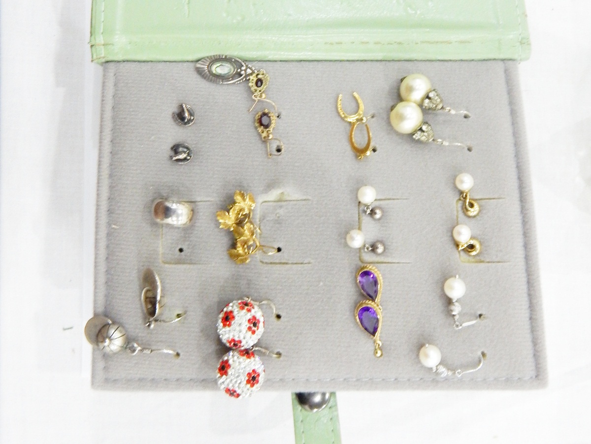 Large quantity of earrings including silver, - Image 2 of 2