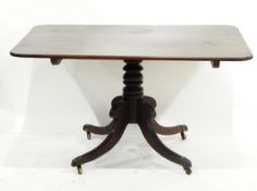 Early 19th century mahogany tilt-top breakfast table.