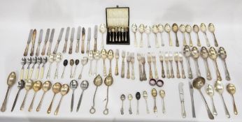 Quantity of silver plated cutlery