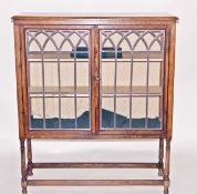 Mahogany-finish tray-top two-tier tea trolley and two bedroom chairs (3)