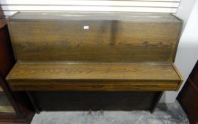 Bentley overstrung piano in an oak case, frame no.