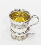 George IV silver mug by Emes & Barnard,