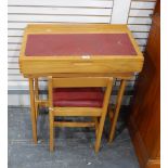 Child's desk and chair