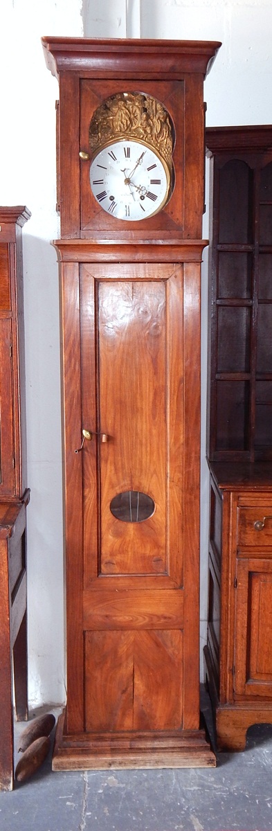 19th century French longcase clock, - Image 2 of 2