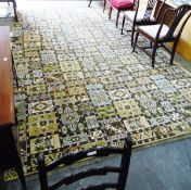 Pair of Axminster-style carpets,