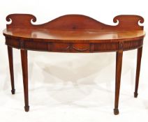 Pair of George III mahogany side/serving tables,