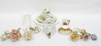 Quantity of decorative china to include Victorian Worcester cup and saucer,