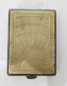 Silver and enamel vesta case by Deykin & Harrison, Birmingham 1933, of rectangular form,