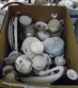 Quantity of assorted ceramics including Colclough, Royal Stafford, etc.