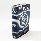 Huxley, Aldous "Brave New World", Chatto & Windus 1932, pencil inscription on ffep dated 1932,