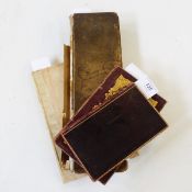 Mid 19th century scrapbook, 32 x 10 cms, with sketches, cuttings , notes etc.