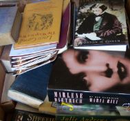 Large quantity of assorted volumes on various subjects, including autobiographies, history, cookery,