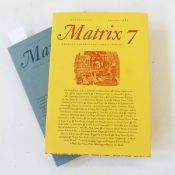 Matrix 7 Winter 1987 "A Review for Printers and Bibliophiles", The Whittington Press 1987, printed