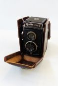 Franke and Heidecke Rolleicord Compur camera with a Carl Zeiss Jena lens no.1804095 and a