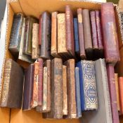 Quantity of antiquarian children's books including:- "Peter Parley's Tales" "Edgeworth Moral