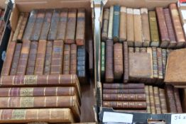 Quantity of antiquarian leather-bound books including:- Spelman's Dionysius in four vols Bacon's