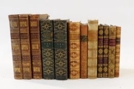 Fine bindings including:- Bell's Edition "The Poets of Great Britain" Scott, Walter "The Lay of