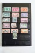 Three books of mint GB decimal stamps, club philatica train stamps, other World stamps including