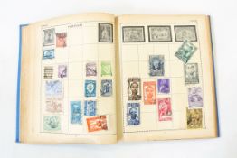 Three stamp albums and contents with some interesting older material and thematics