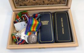 Two WWI medals awarded to Gnr H.F.Webster RA No.