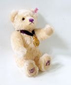 Modern Steiff 'Diamond Jubilee' limited edition bear, the articulated bear with button in its ear,