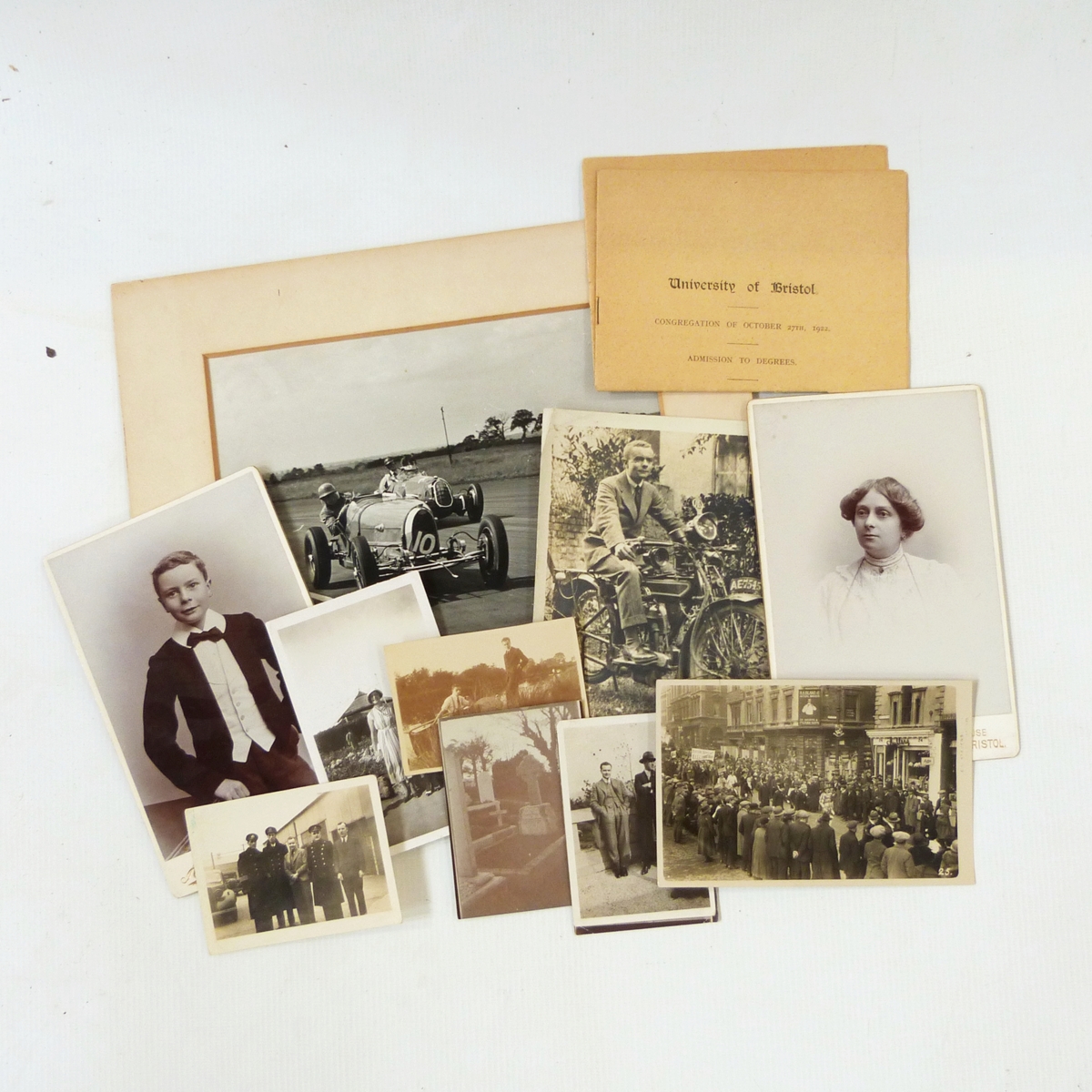 Quantity of assorted photographs including early 20th century portrait photos,