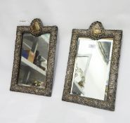 LOT WITHDRAWN Pair of Edwardian silver photograph frames,
